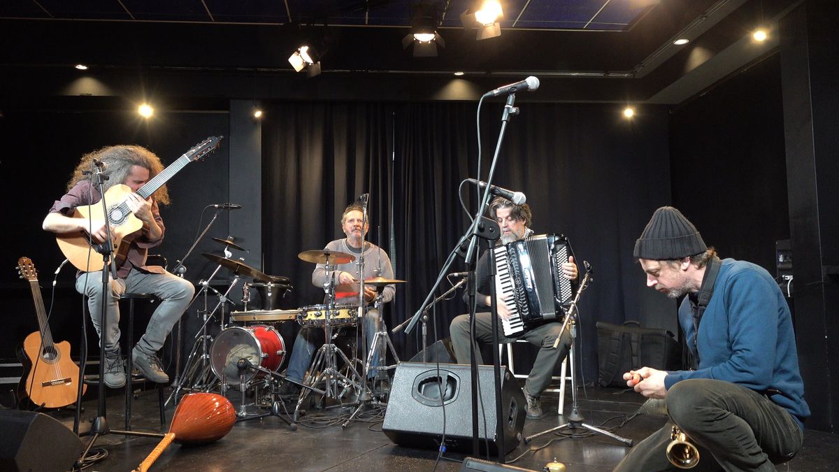 Balkalà performing on stage